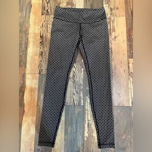 lululemon athletica Black and White Patterned Leggings